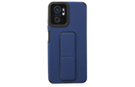 Newface Xiaomi Redmi Note 10 Kılıf Mega Standlı Silikon - Mavi