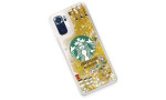 Newface Xiaomi Redmi Note 10 Kılıf Starbuck Sulu Silikon - Gold