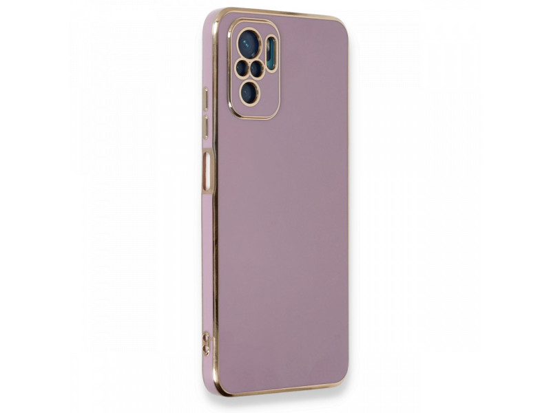 Newface Xiaomi Redmi Note 10 Kılıf Volet Silikon - Mor