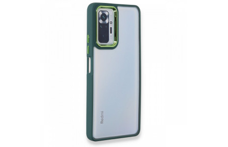 Newface Xiaomi Redmi Note 10 Pro Kılıf Dora Kapak - Haki Yeşil