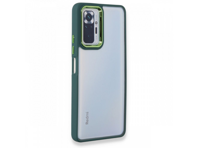 Newface Xiaomi Redmi Note 10 Pro Kılıf Dora Kapak - Haki Yeşil