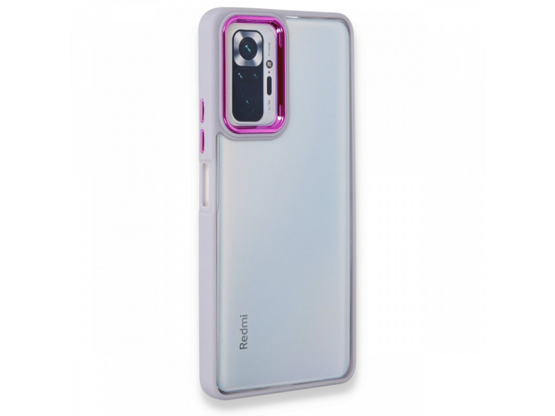 Newface Xiaomi Redmi Note 10 Pro Kılıf Dora Kapak - Lila