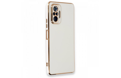 Newface Xiaomi Redmi Note 10 Pro Kılıf Volet Silikon - Beyaz