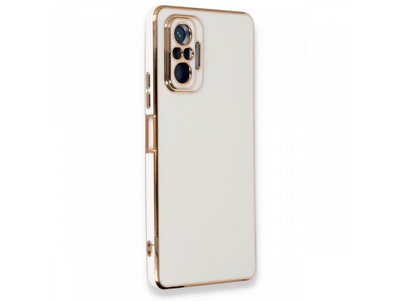 Newface Xiaomi Redmi Note 10 Pro Kılıf Volet Silikon - Beyaz