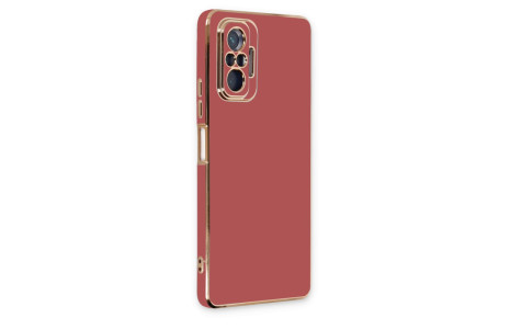 Newface Xiaomi Redmi Note 10 Pro Kılıf Volet Silikon - Kırmızı