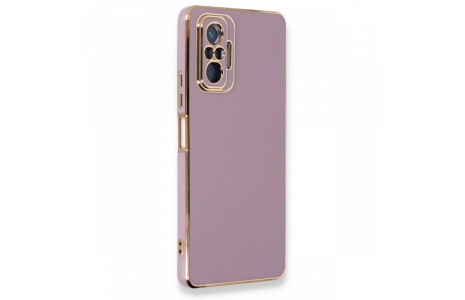 Newface Xiaomi Redmi Note 10 Pro Kılıf Volet Silikon - Mor
