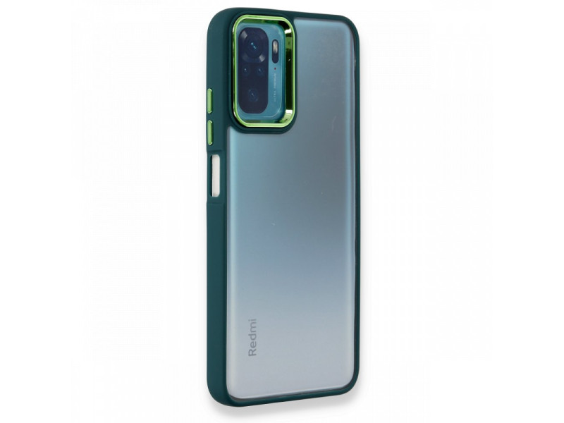 Newface Xiaomi Redmi Note 10S Kılıf Dora Kapak - Haki Yeşil