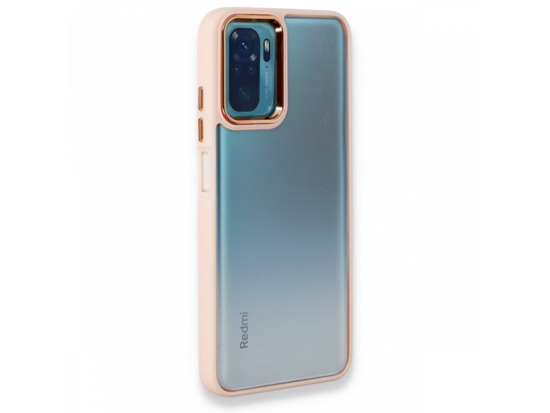 Newface Xiaomi Redmi Note 10S Kılıf Dora Kapak - Pudra