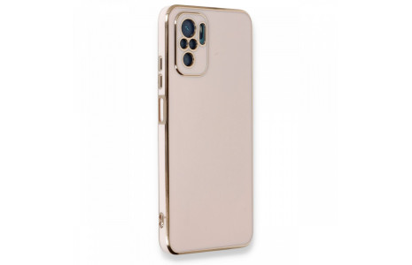 Newface Xiaomi Redmi Note 10S Kılıf Volet Silikon - Pembe