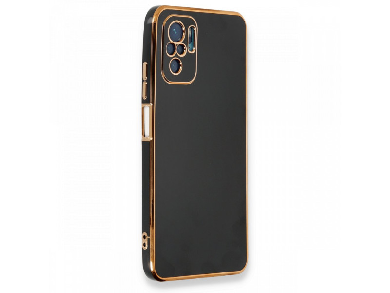 Newface Xiaomi Redmi Note 10S Kılıf Volet Silikon - Siyah
