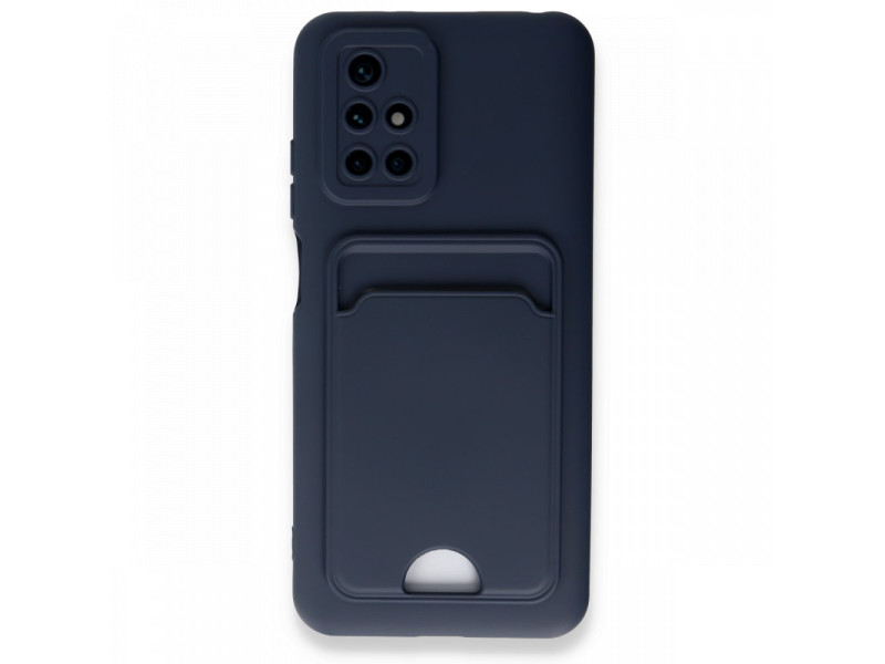 Newface Xiaomi Redmi Note 11 4G Kılıf Kelvin Kartvizitli Silikon - Lacivert