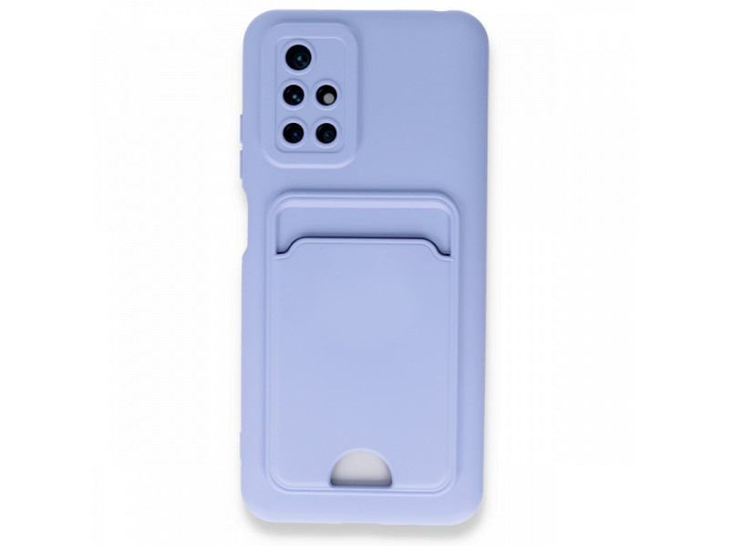 Newface Xiaomi Redmi Note 11 4G Kılıf Kelvin Kartvizitli Silikon - Lila