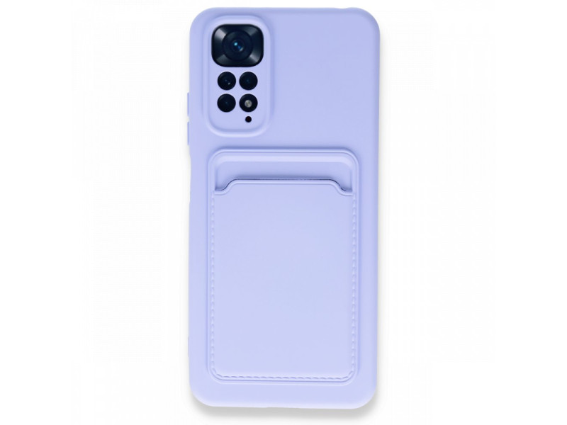 Newface Xiaomi Redmi Note 11 Kılıf Kelvin Kartvizitli Silikon - Lila