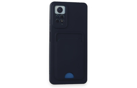 Newface Xiaomi Redmi Note 11 Pro Kılıf Kelvin Kartvizitli Silikon - Lacivert