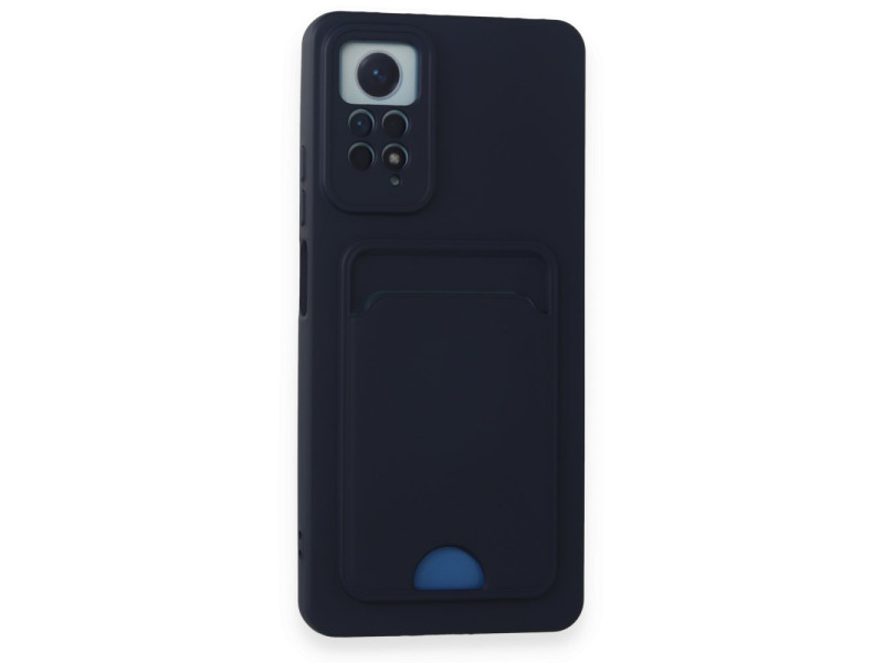 Newface Xiaomi Redmi Note 11 Pro Kılıf Kelvin Kartvizitli Silikon - Lacivert