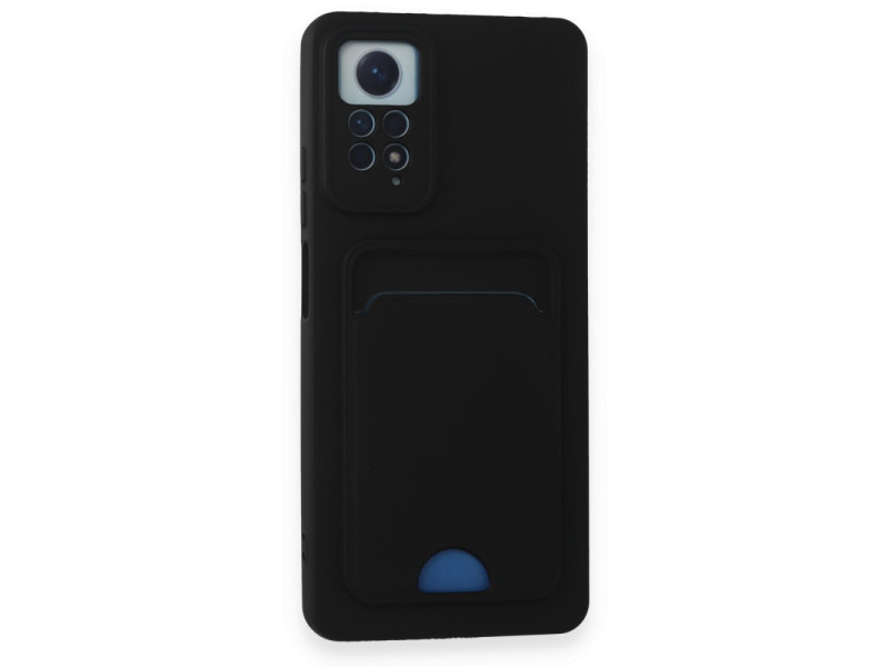 Newface Xiaomi Redmi Note 11 Pro Kılıf Kelvin Kartvizitli Silikon - Siyah