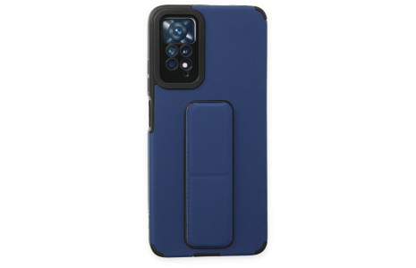 Newface Xiaomi Redmi Note 11 Pro Kılıf Mega Standlı Silikon - Mavi
