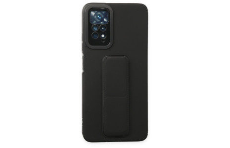 Newface Xiaomi Redmi Note 11 Pro Kılıf Mega Standlı Silikon - Siyah