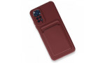 Newface Xiaomi Redmi Note 11S Kılıf Kelvin Kartvizitli Silikon - Bordo