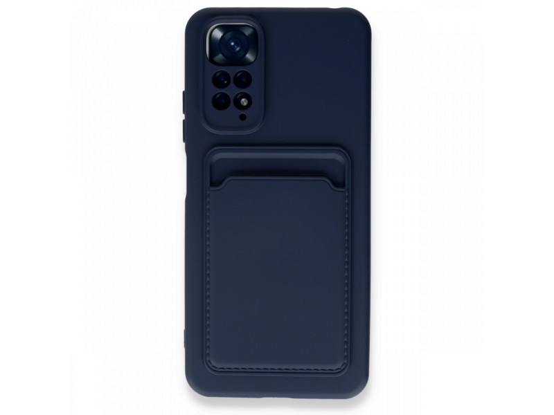 Newface Xiaomi Redmi Note 11S Kılıf Kelvin Kartvizitli Silikon - Lacivert