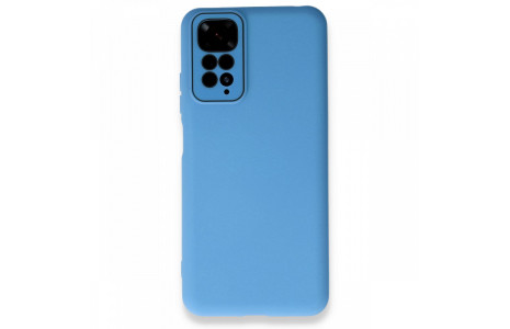 Newface Xiaomi Redmi Note 11S Kılıf Lansman Glass Kapak - Mavi