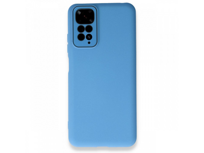 Newface Xiaomi Redmi Note 11S Kılıf Lansman Glass Kapak - Mavi