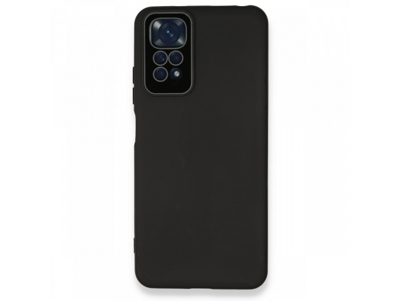 Newface Xiaomi Redmi Note 11S Kılıf Lansman Glass Kapak - Siyah