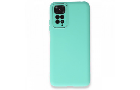Newface Xiaomi Redmi Note 11S Kılıf Lansman Glass Kapak - Turkuaz