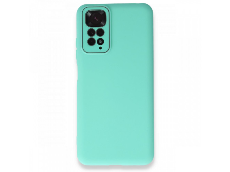 Newface Xiaomi Redmi Note 11S Kılıf Lansman Glass Kapak - Turkuaz