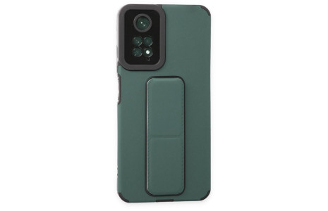 Newface Xiaomi Redmi Note 11S Kılıf Mega Standlı Silikon - Yeşil