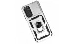 Newface Xiaomi Redmi Note 11S Kılıf Pars Lens Yüzüklü Silikon - Gümüş