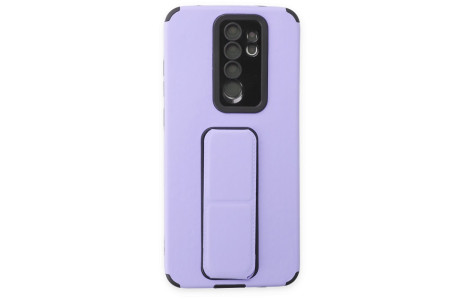 Newface Xiaomi Redmi Note 8 Pro Kılıf Mega Standlı Silikon - Lila