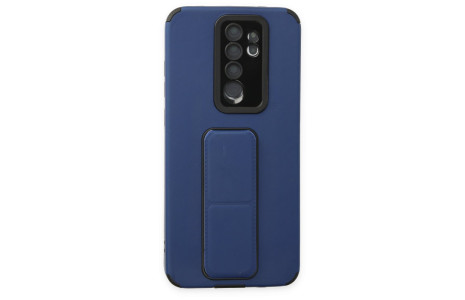 Newface Xiaomi Redmi Note 8 Pro Kılıf Mega Standlı Silikon - Mavi
