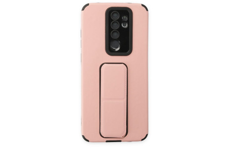 Newface Xiaomi Redmi Note 8 Pro Kılıf Mega Standlı Silikon - Pudra