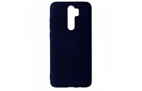 Newface Xiaomi Redmi Note 8 Pro Kılıf Nano içi Kadife Silikon - Lacivert