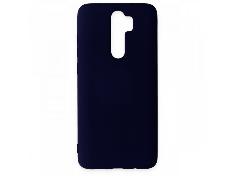 Newface Xiaomi Redmi Note 8 Pro Kılıf Nano içi Kadife Silikon - Lacivert