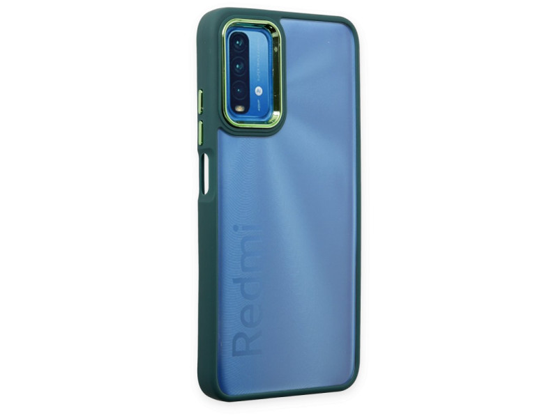 Newface Xiaomi Redmi Note 9 4G Kılıf Dora Kapak - Haki Yeşil