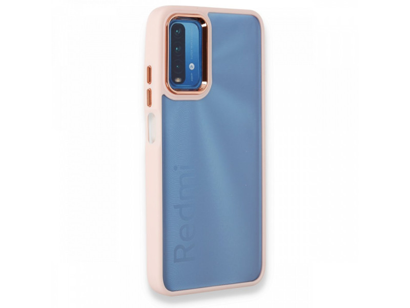 Newface Xiaomi Redmi Note 9 4G Kılıf Dora Kapak - Pudra