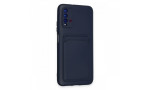 Newface Xiaomi Redmi Note 9 4G Kılıf Kelvin Kartvizitli Silikon - Lacivert