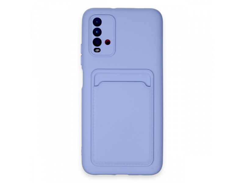 Newface Xiaomi Redmi Note 9 4G Kılıf Kelvin Kartvizitli Silikon - Lila