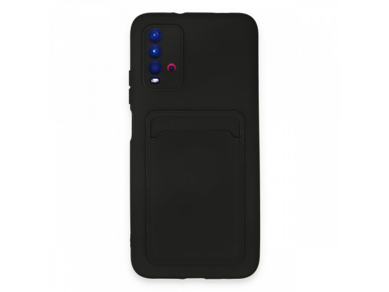 Newface Xiaomi Redmi Note 9 4G Kılıf Kelvin Kartvizitli Silikon - Siyah