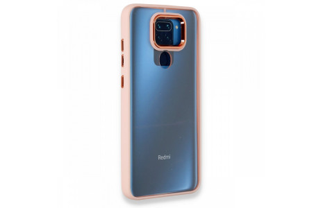 Newface Xiaomi Redmi Note 9 Kılıf Dora Kapak - Pudra