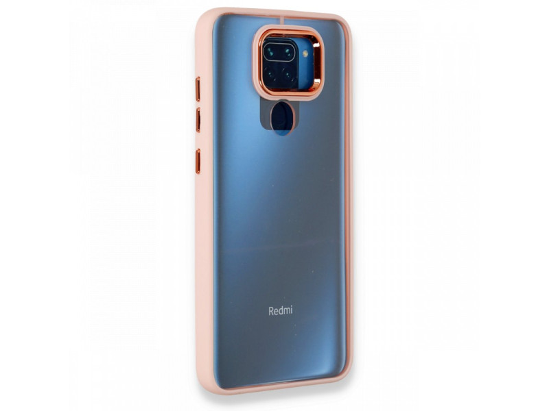 Newface Xiaomi Redmi Note 9 Kılıf Dora Kapak - Pudra
