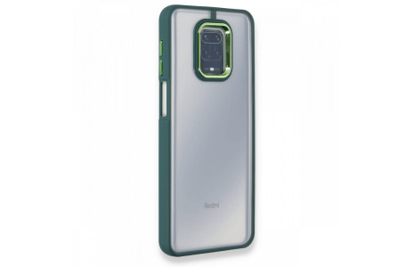 Newface Xiaomi Redmi Note 9 Pro Kılıf Dora Kapak - Haki Yeşil