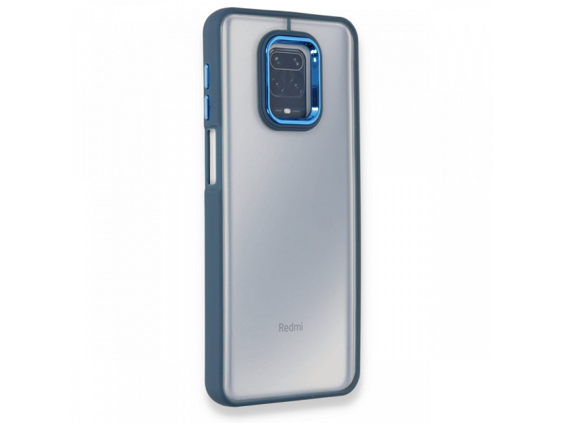 Newface Xiaomi Redmi Note 9 Pro Kılıf Dora Kapak - Mavi