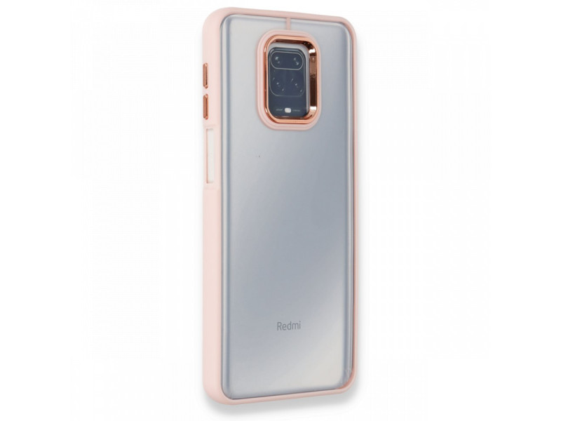 Newface Xiaomi Redmi Note 9 Pro Kılıf Dora Kapak - Pudra
