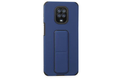 Newface Xiaomi Redmi Note 9 Pro Kılıf Mega Standlı Silikon - Mavi