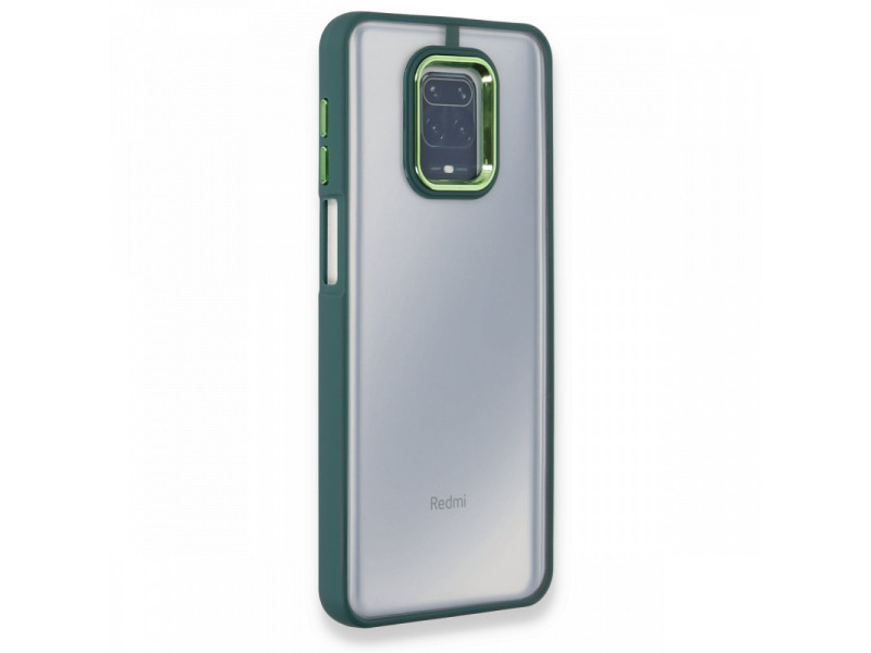 Newface Xiaomi Redmi Note 9S Kılıf Dora Kapak - Haki Yeşil