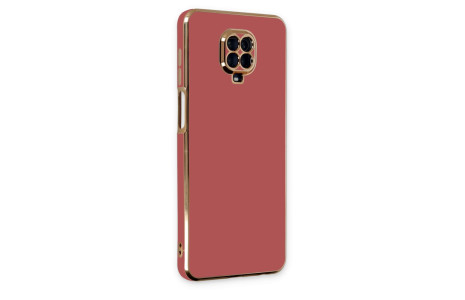 Newface Xiaomi Redmi Note 9S Kılıf Volet Silikon - Kırmızı