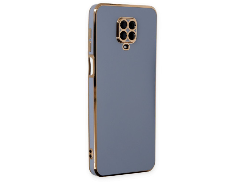 Newface Xiaomi Redmi Note 9S Kılıf Volet Silikon - Mavi